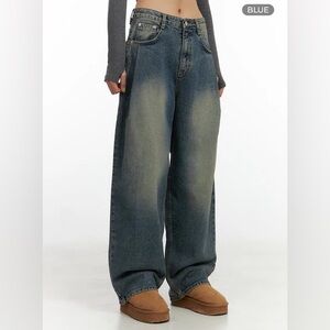 LEMAIN dark washed blue jeans